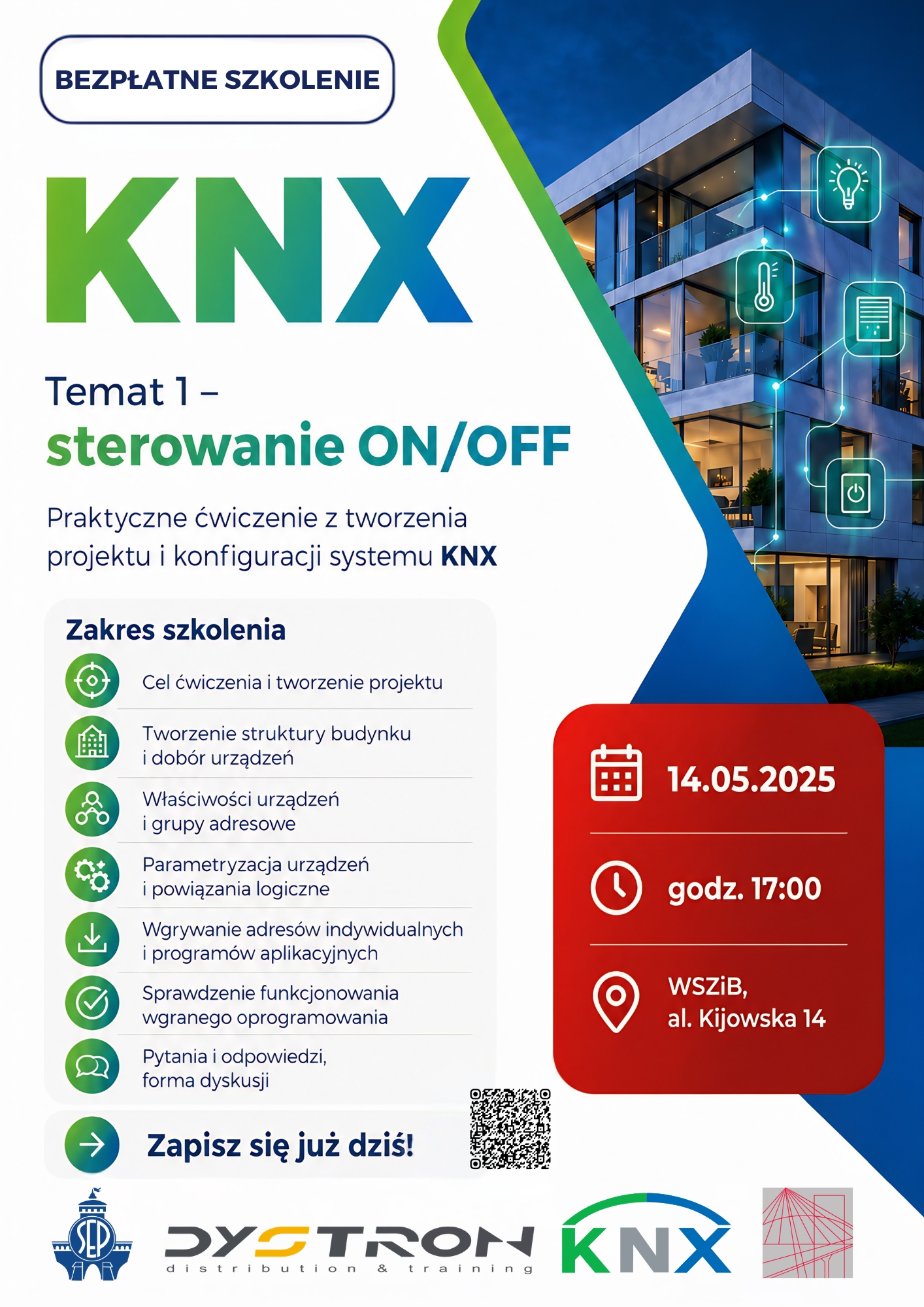 Seminarium: Warsztaty przygotowawcze do udziału w kursie KNX Basic